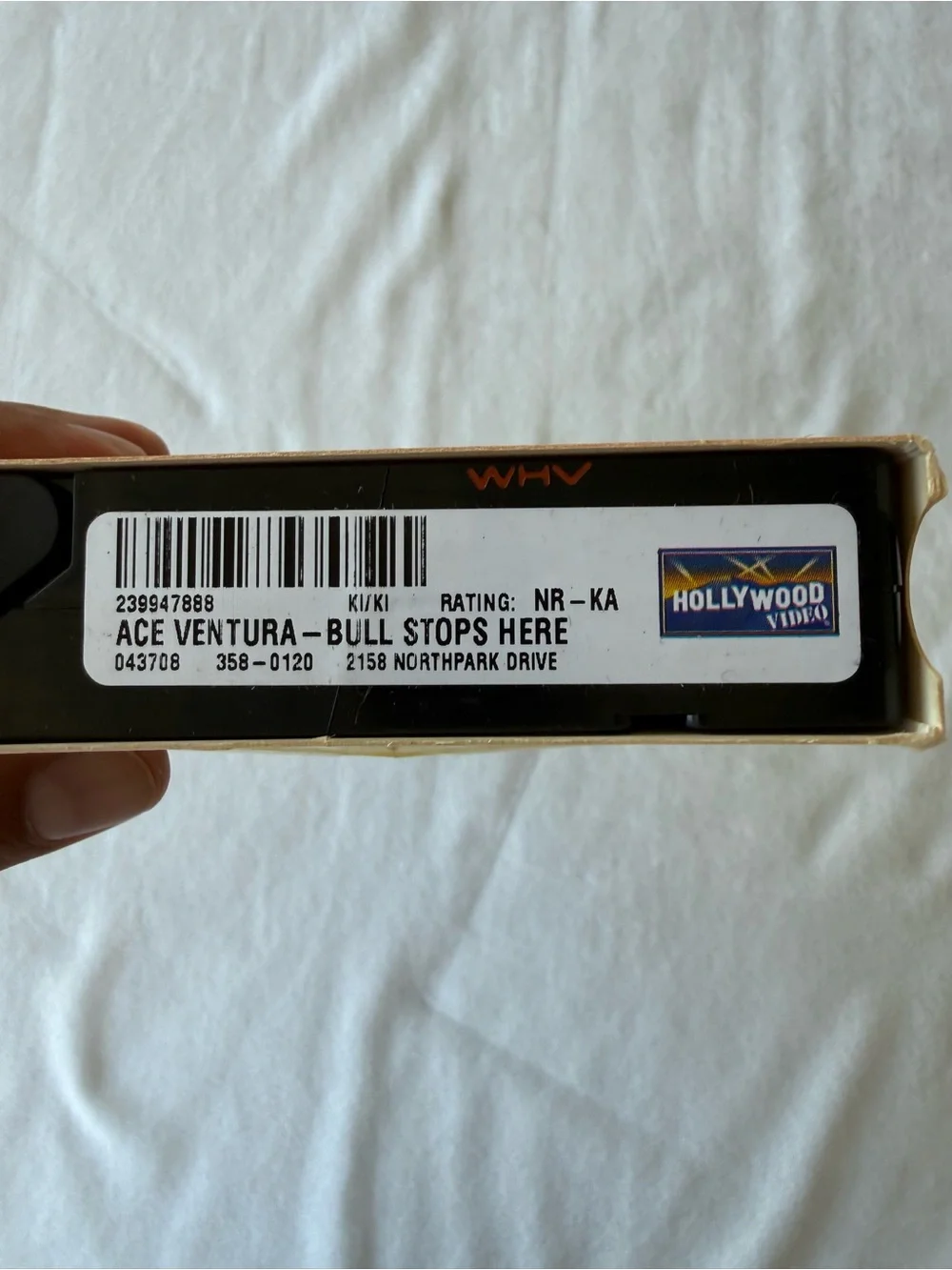 Vintage Ace Ventura Pet Detective the bull stops here rare Hollywood video